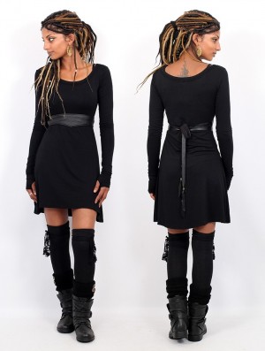 Dámské Šaty Toonzshop Ysïaa Long Sleeve Dress Černé | 7531NADUB