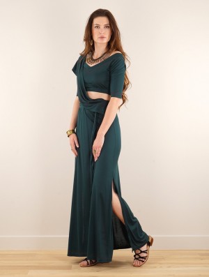 Dámské Šaty Toonzshop Zalya Anazra Printed 3in1 Long Dress Blankyt | 9327WVIPH