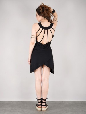Dámské Šaty Toonzshop Zoan Halter Short Dress Černé | 5986EXQKM