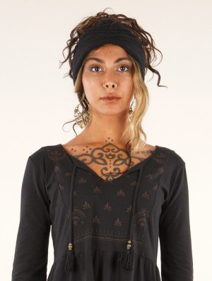 Dámské Čelenky Toonzshop Ikala Headband Černé | 2376NHTIZ