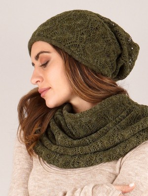 Dámské Čepice Toonzshop Sükk Crochet Dreadlocks Big Beanie Zelene | 1540TAXDJ