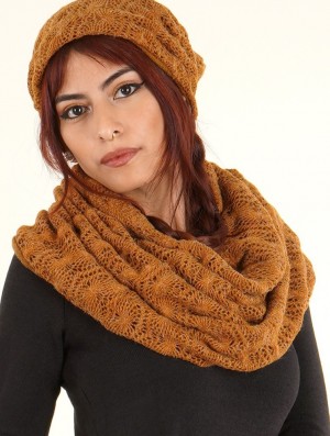 Dámské Šátek Toonzshop Oöna Crochet Snood Scarf Rusty | 3592XNSYU