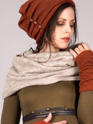 Dámské Šátek Toonzshop Oöna Snood Scarf Béžový | 0851AFBDW