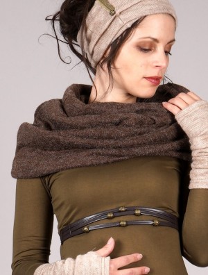 Dámské Šátek Toonzshop Oöna Snood Scarf Hnědé | 9270URMIK