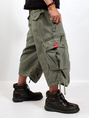 Pánské Kalhoty Toonzshop 3/4 Molecule Cargo Pants 45056 Zelene | 1735XJUVS