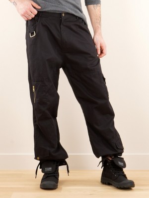 Pánské Kalhoty Toonzshop Aleshanee Cargo Pants Černé | 1608ULASP