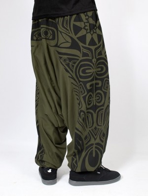 Pánské Kalhoty Toonzshop Jinn Aladin Haida Gender Neutral Harem Pants Světle Zelene Černé | 0752TWVXH