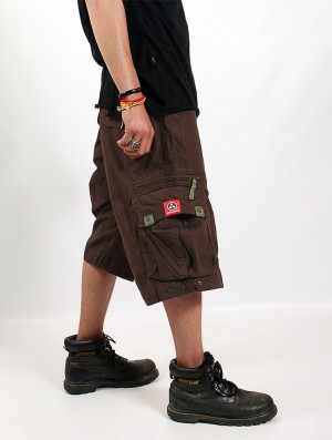 Pánské Kraťasy Toonzshop Molecule Cargo Shorts 45020 Hnědé | 7425KWFMI