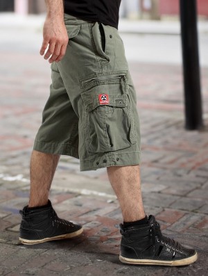 Pánské Kraťasy Toonzshop Molecule Cargo Shorts 45020 Zelene | 4287DXJKL