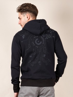 Pánské Mikina s Kapucí Toonzshop Aegnor Core Zipped Hoodie Černé | 4526CQJRV