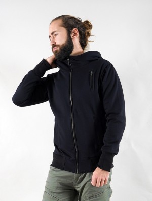 Pánské Mikina s Kapucí Toonzshop Aegnor Zipped Hoodie Černé | 6430EDONJ