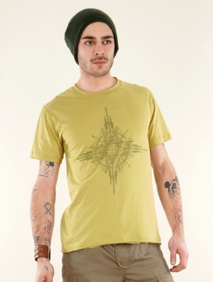 Pánské Tričko Toonzshop Amun Circuit Short Sleeves T-shirt Žluté | 8439ZROGL