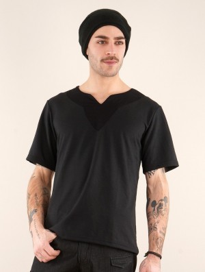 Pánské Tričko Toonzshop Legolas T-shirt With Mao Collar Černé | 8319EYAMB