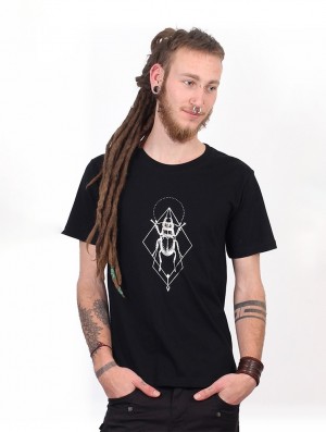 Pánské Tričko Toonzshop Scarab Spirit T-shirt Černé Stříbrné | 2153XEQLS