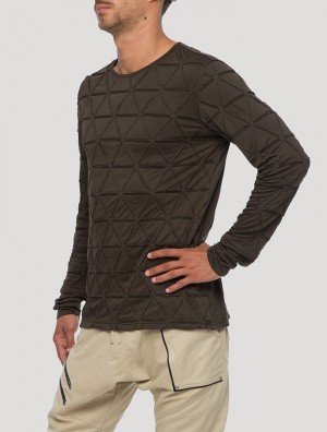 Pánské Tričko Toonzshop Zentangle Long Sleeves T-shirt Zelene | 2857YRMGL